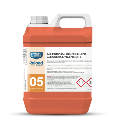 Kitchenmaster Reload No 5 All Purpose Disinfectant Cleaner Concentrate