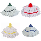 Washable Color Coded Socket Mops With String Band