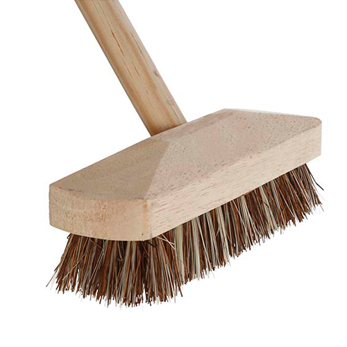 9.5" Deck Scrubbing Brush with Handle