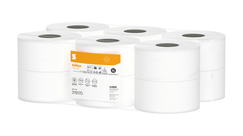 WEPA EcoLabel Single Sheet Toilet Paper [12PK]