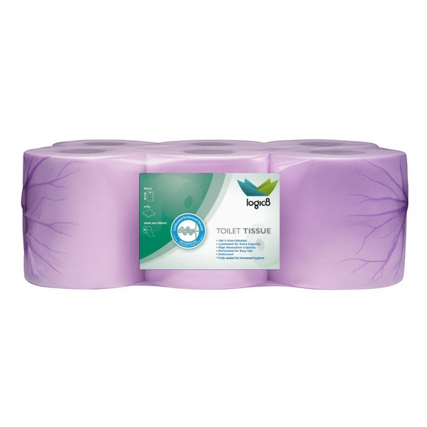 Mini Jumbo 2 Ply Paper Toilet Roll [12 x 150M]