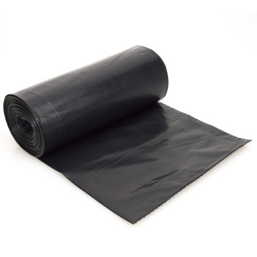 Black Recycled LDPE Sacks on Rolls [200PC]
