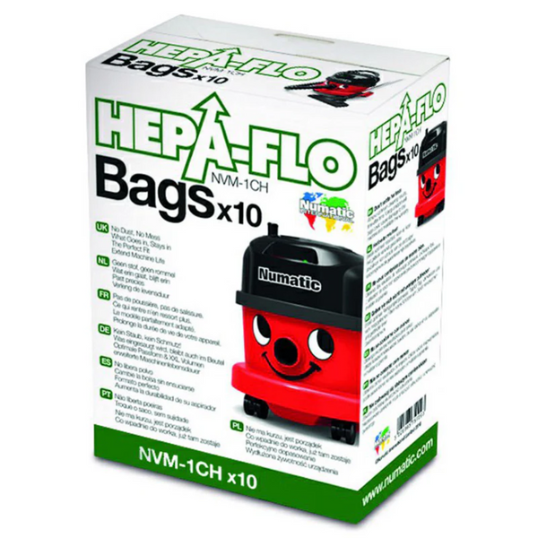 Numatic NVM-1CH HepaFlo Filter Bags [10PK]