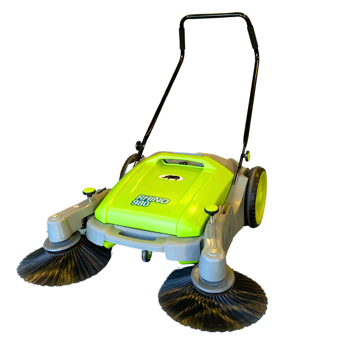 Push Pack Sweeper Rhino Push Sweeper | Walk Behind Sweeping Solution | Clenli Direct Ireland