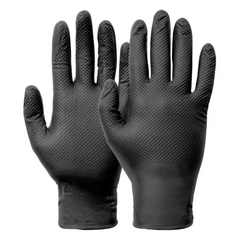 Sumo Grip Powder Free Nitrile Disposable Black Gloves [50PK]